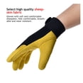 thumbnail image 3 of Gants de Travail en Cuir Sécurité Protection du Travail Jardiniers Soudage Résistants à l'Usure, 3 of 6