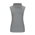thumbnail image 4 of tarylea Womens Sleeveless Tops Plus Size High Neck Tank Tops Slim Fitted Undershirt Basic Layer Tees, 4 of 5