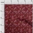thumbnail image 1 of oneOone Polyester Lycra Dark Red Fabric Flower Artistic Sewing Craft Projects Fabric Prints By Yard 56 Inch Wide, 1 of 1