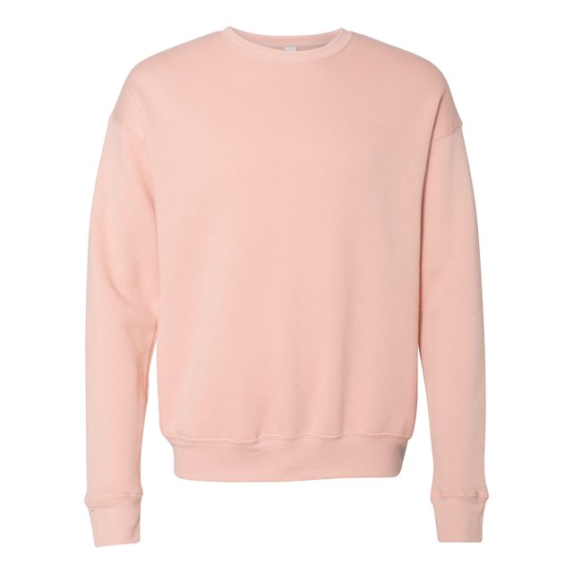 Bella Canvas Men`s Drop Shoulder Fleece, M, Peach