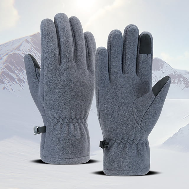 Gants d'Hiver Hommes Femmes Thermiques Chauds Écran Temps Froid Coupe-Vent pour Course Conduite Cyclisme Randonnée Marche Jardinage