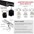 thumbnail image 2 of FSLiving Luminaire sur Rail de Type J avec Projecteur sur Rail DEL 7 W Concentré, Suspension Moderne, Hauteur Réglable, Forme de Globe, Éclairage d'Accent vers le Bas 3000K pour Plafond Incliné, Cadeaux, Personnalisable - 1 Lumière (Gris), 2 of 7