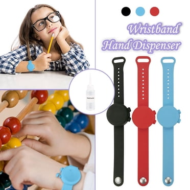 Yhmxh Sports and Outdoors 3PC Adult Kid Liquid Wristband Hand Dispenser Handwash Gel With Whole Sanitizing Wristband Hand Dispenser