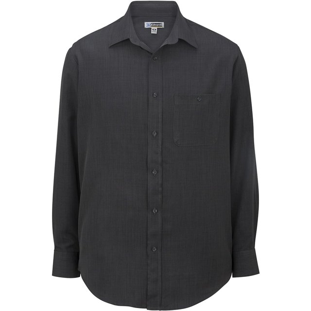 Edwards Garment Mens Chest Pocket Batiste Fly Matching Buttons Shirt