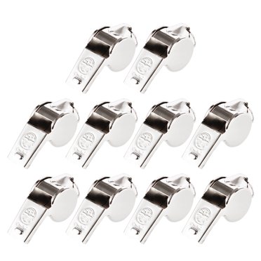 10 Pcs Sifflets d'Arbitre de Sport Sifflets Professionnels en Métal Sifflets de Soccer
