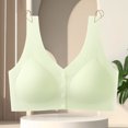 thumbnail image 4 of Yuzhih Womens Front Closure Everyday Bras Comfortable Wireless Bralettes V Neck Seamless Bra Wire Free Basic Bras, 4 of 5