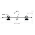 thumbnail image 3 of Mainstays Adult Heavy-Duty Metal Pant/Skirt Hangers with Clips (3 pack), 3 of 7