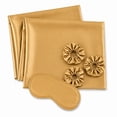 thumbnail image 2 of Swift Home 6-Piece Satin Pillowcase Gift Set with Eye Mask and Scrunchies, Beauty Sleep Set, Gold, 2 of 7