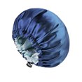 thumbnail image 2 of EGNMCR Reversible Silk Satin Cap For Sleeping, Adaptable Button Silk Satin Hair Cap, Fashionable Double Layer Hair Cap sleeping cap, 2 of 6