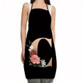 thumbnail image 1 of EGNMCR Apron Flower Letter Pattern Kitchen Fouling Apron Letter Print Series Apron Apron Apron, 1 of 2