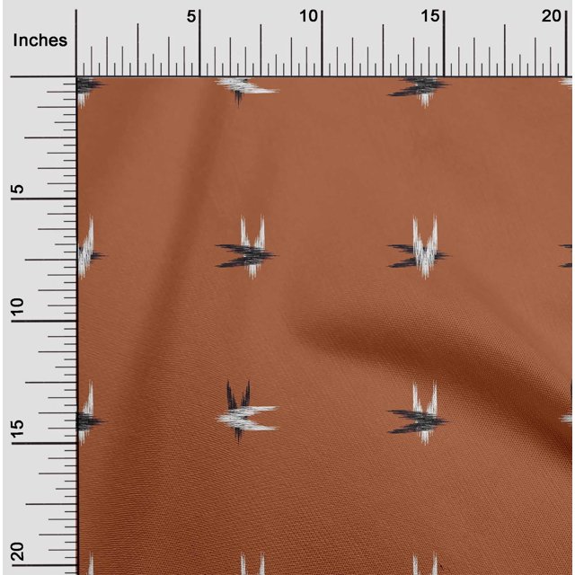 oneOone Tissu Polyester Lycra Flèche Ikat Décor Tissu Imprimé BTY 56 Pouces de Large