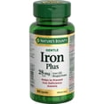 thumbnail image 1 of NATURE'S BOUNTY Fer Plus, 28 mg, Doux, Aide à Prévenir l'Anémie, Soutient la Santé Immunitaire, Aide à la Formation & Fonction des Globules Rouges, Aide à la Cicatrisation des Plaies, Antioxydant, Capsules 90, 1 of 6