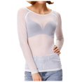 thumbnail image 1 of Chemise en Maille Transparente à Manches Longues pour Femmes Polyester pour Superposition dans Différentes Saisons, 1 of 3