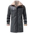 thumbnail image 5 of tumgatte Men's Fall/Winter Fashion Fleece Jacket Stretch Washed Top Jacket Up to 45% off, 5 of 5