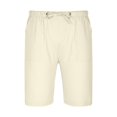 thumbnail image 3 of EOYWHK Big and Tall Linen Shorts for Men with Pockets,5" Inseam Summer Athletic Basketball Shorts,Quick Drying Breathable Elastic Waistband with Drawstring Pockets ,M-5XL, 3 of 5