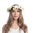 thumbnail image 3 of Guirlande de Cheveux Fleurs pour Femmes, Bandeau Couronne Florale, 3 of 3