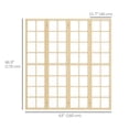 thumbnail image 3 of HOMCOM 4 Panel Room Divider, 5.6 ft Folding Privacy Screen for Home Office, 3 of 10