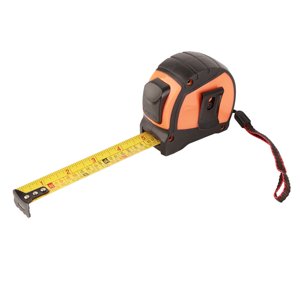Matte Spray Steel Tape Measure, Black Orange Self-Locking Steel Tape Measure 1mm Accuracy Steel Tape Measure  for Woodworking