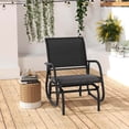 thumbnail image 1 of Costway Outdoor Single Swing Glider Rocking Chair Armrest Garden Porch Backyard Black, 1 of 8