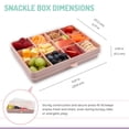 thumbnail image 3 of Melii 12 Compartment Snackle Box container – Pink - 1 unit, 3 of 7