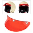 thumbnail image 4 of jinwen 3-Snap Helmet Visor Peak Open Face Protector 15cmx5cm Transparent Red, 4 of 9