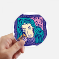 thumbnail image 1 of Constellation Virgo Mexicon Culture Engraving Sticker Round Wall Suitcase Laptop Label Bumper, 1 of 1