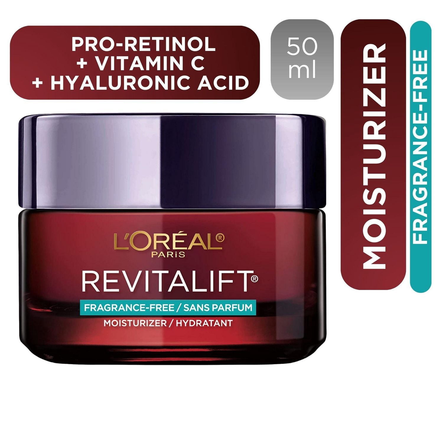 L'Oréal Paris Triple Power LZR Fragrance Free Day Cream, Pro Retinol