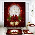 thumbnail image 2 of ZheElen Rideau de Douche en Polyester, Décoration de Salle de Bain, Ambiance Confortable pour le Bain, Rideaux pour Salle de Bain, 3 Pcs + Rideau, 2 of 6
