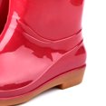 thumbnail image 4 of Boot Womens Rain Boots Fashion Antiskid Short Rain Boot Round Head Radian PVC Plastic Rain Boots, 4 of 5