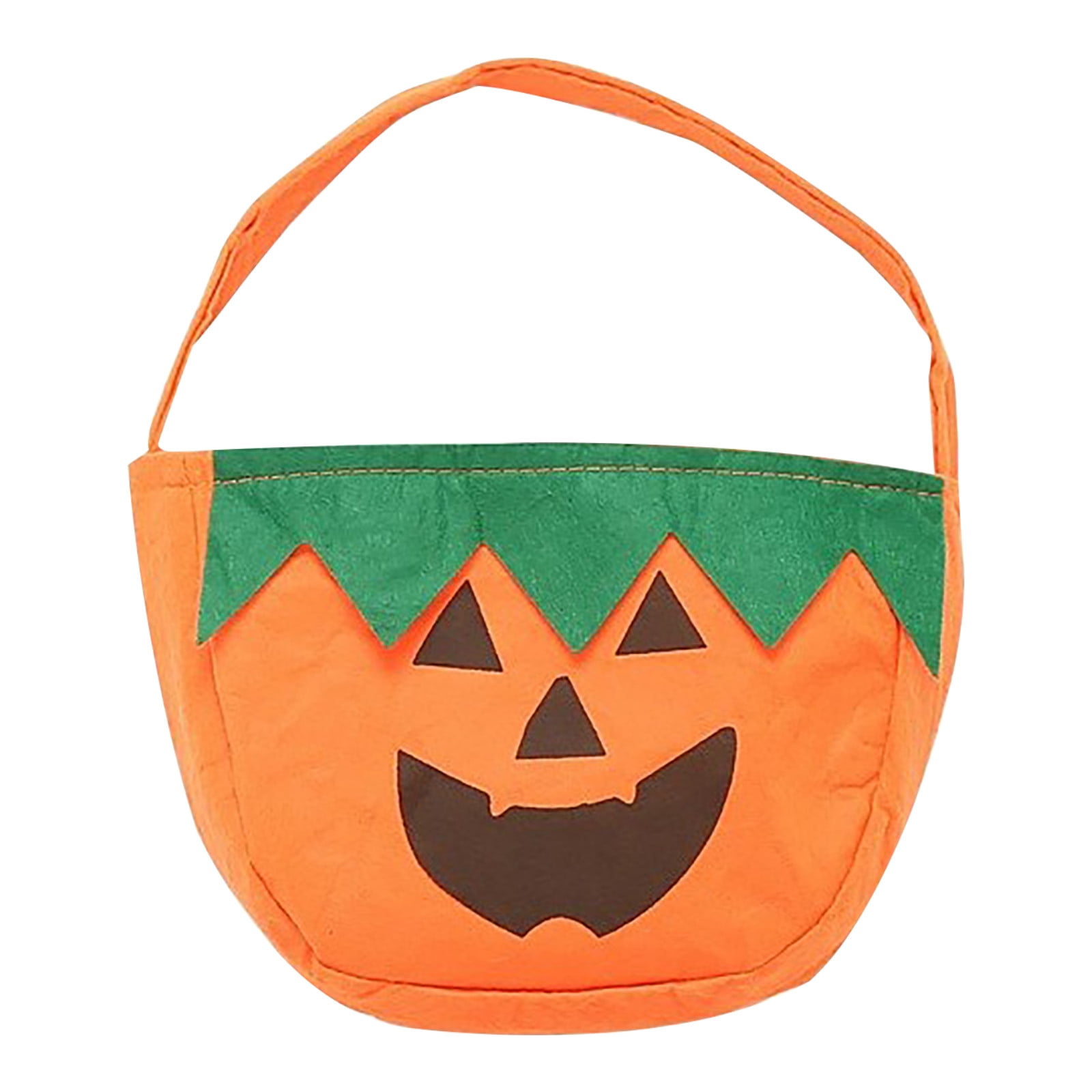 Unbranded Halloween Party Supplies,non-Woven Barrel Trick-Or-Treating Candy Bags For Kids Parties,orange Bat Pattern Large Capacity For Snacks Toys,ha