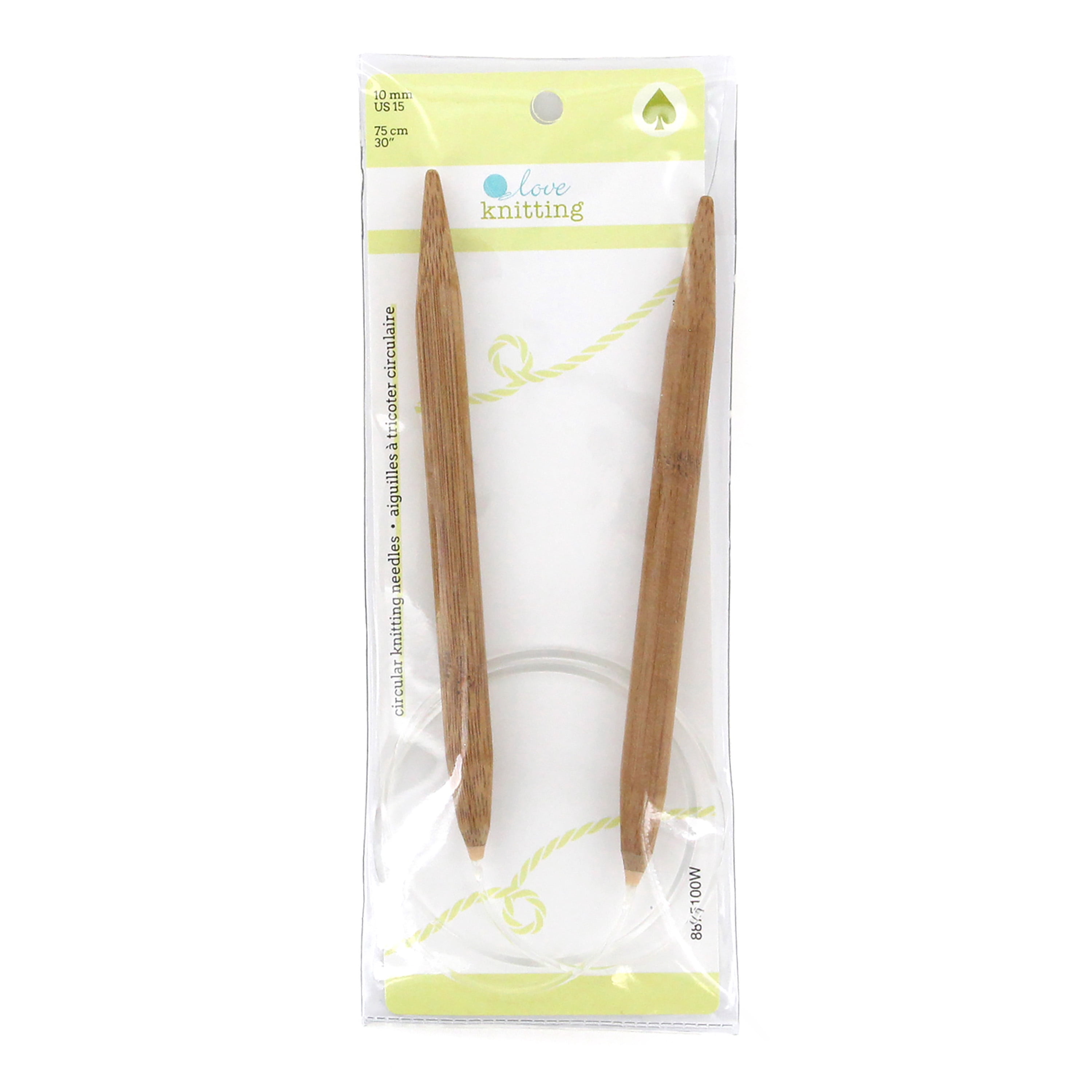 LOVE Knitting Bamboo Circular Needles, 75 cm (29.5 in.), 6 mm (0.24 in.)