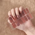 thumbnail image 1 of SharkTRUE Easy-Wear Waterproof Nail Stickers: 14Pcs Set, No Glue, Long-Lasting Beauty, 1 of 8