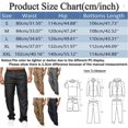 thumbnail image 3 of Mens Cargo Pants Male Versatile All Season Cargo Pants Multi Pocket Zip Button Hem Solid Color Plus Size Trousers Pants for Men Black M, 3 of 4