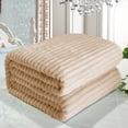 thumbnail image 1 of ZZkhGO Small Double Layer Raschel Blanket, Cozy Fleece Throw Blanket, Soft Warm Blanket for Sofa Travel, 1 of 7