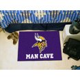 thumbnail image 1 of Fanmats NFL - Minnesota Vikings Man Cave Starter Rug 19"x30", 1 of 2