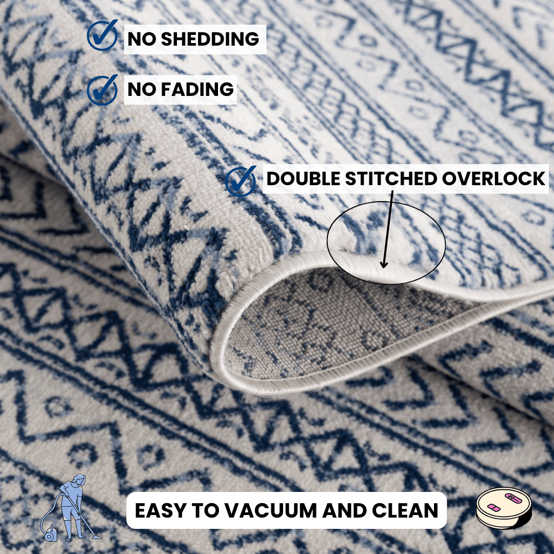 Rug Branch Havana Collection Tapis traditionnel en détresse.