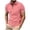 Pink, variant on lcziwo Mens Golf Quarter Zip,Men's Short Sleeve Zipper Polo Shirt,1/4 Zip Shirts for Men Color Block Pullover Lapel Collar Golf Shirt,Pink XL