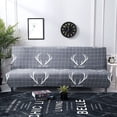 thumbnail image 4 of Futon Sofa Slipcover Elastic Armless Sofa Cover Furniture Protector for Sofa Bed without Armrests  Size, 4 of 4