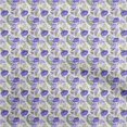 thumbnail image 1 of oneOone Viscose Chiffon Violet Fabric Floral Craft Projects Decor Fabric Printed By The Yard 42 Inch Wide, 1 of 5