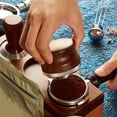 thumbnail image 4 of Bottomless Portafilter, Bottomless Portafilter 58mm Aluminum Alloy 2 Ears Coffee Portafilter with Filter Basket Coffee Bottomless Portafilter for Coffee, 4 of 8