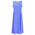 thumbnail image 4 of Robes d'Été pour Femmes Robe de Plage en Lin Col Décontracté Ample Robe Midi avec Poches, 4 of 9