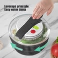 thumbnail image 4 of Manual Salad Spinner for Greens and Vegetables - Large Capacity Kitchen Tool for Washing and Drying Lettuce, Herbs, and Fruit, 4 of 6