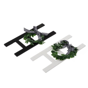 CHICHUMID 2Pcs Small Decorative Ladder Black Wood Vintage Wall Hanging