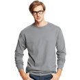 thumbnail image 1 of Hanes T-Shirts à Manches Longues à Col Ras du Cou ComfortSoft pour Hommes, Lot de 4, 3TG, Acier Clair, 1 of 6
