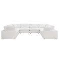 thumbnail image 4 of Modway Commix 8-Piece Down Filled Overstuffed Sectional Sofa in Pure White, 4 of 10