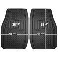 thumbnail image 2 of Unique Accessories 78830 Tapis de Sol en Caoutchouc Robuste - Noir - 2 Pcs, 2 of 2