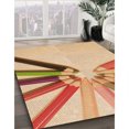 thumbnail image 3 of Ahgly Company Machine Washable Indoor Rectangle Transitional Orange Area Rugs, 3' x 5', 3 of 7