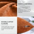 thumbnail image 4 of PiccoCasa Soft Water Repellent Throw Pillow Covers Deep Orange 20x20 Inch, 4 of 7