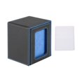 thumbnail image 1 of jinwen Card Deck Box Card Deck Storage Box, Transparent Window Album Card Holder Case Card Cards Case TCG Cards Protector Decks Case black blue, 1 of 9