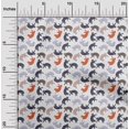 thumbnail image 2 of oneOone Polyester Spandex Red Fabric Animal Cat Quilting Supplies Print Sewing Fabric By The Yard 56 Inch Wide, 2 of 4